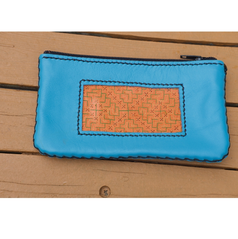 Blue Ethnic Wallet